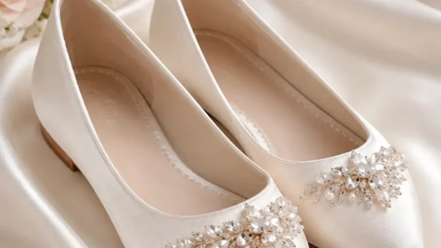 Flache Brautschuhe für Bräute, die Komfort und Stil verbinden möchten