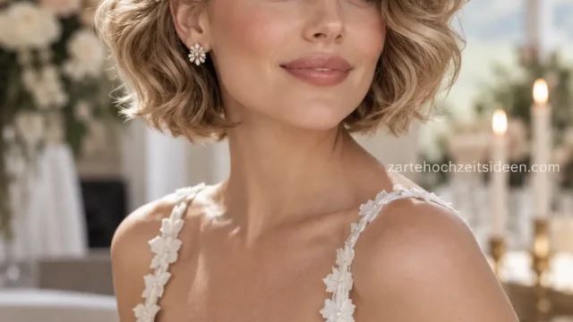 10 glamouröse Brautfrisuren mit weichem Seitenscheitel und elegantem Volumen