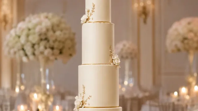 10 luxuriöse Hochzeitstorten, bei denen jedes Detail begeistert