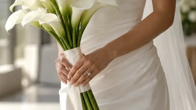 10 elegante Brautsträuße in Weiß und Creme