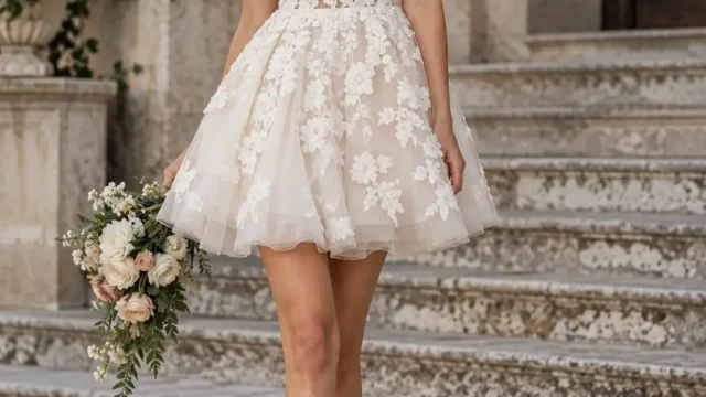 10 elegante Mini-Brautkleider für den großen Tag