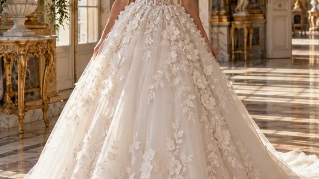 10 wunderschöne Brautkleider aus Spitze für romantische Bräute