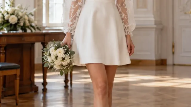 10 zeitlose kurze Brautkleider für die standesamtliche Hochzeit